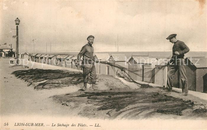 Lion-sur-Mer Sechage des Filets