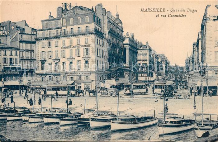 Marseille Bouches-du-Rhone Quai des Belges Rue Cannebiere