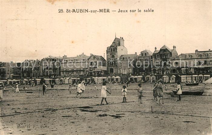 Saint-Aubin-sur-Mer Calvados Jeux sur le sable