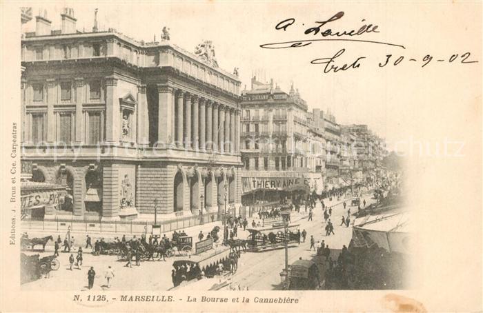Marseille Bouches-du-Rhone Bourse Cannebiere