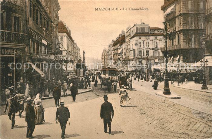 Marseille Bouches-du-Rhone La Cannebiere