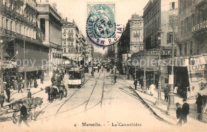 Marseille Bouches-du-Rhone La Cannebiere