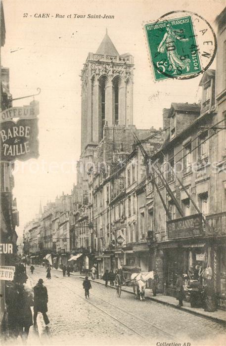 Caen Rue et Tour Saint-Jean