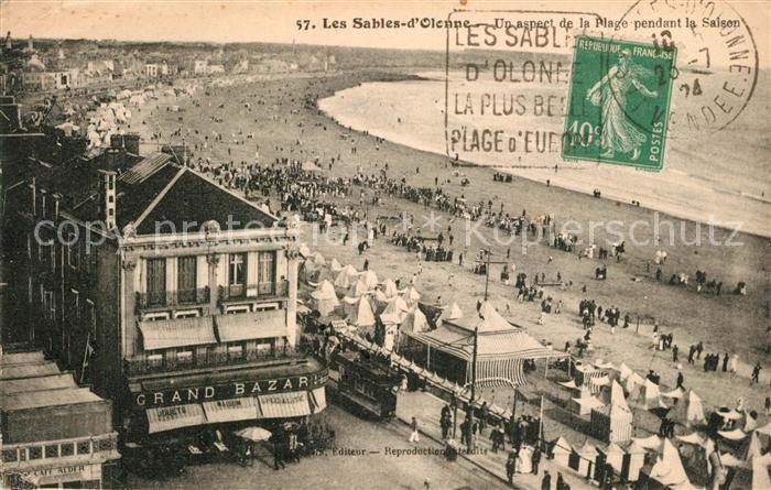 Les Sables-d Olonne Plage Restaurant Grand Bazar