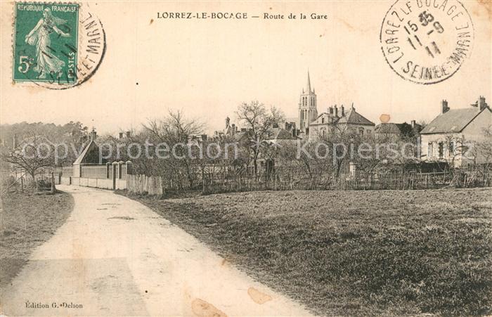 Lorrez-le-Bocage-Preaux Route de la Gare