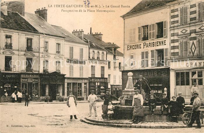 La Ferte-Gaucher Grand Bassin Place Montesquiou