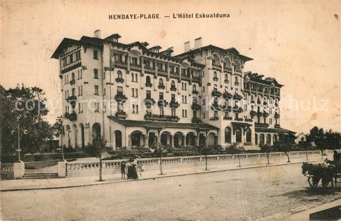 Hendaye Pyrenees Atlantiques Plage Hotel Eskualduna