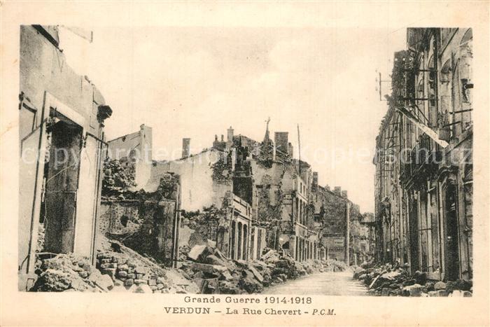 Verdun Meuse Rue Chevert Grande Guerre