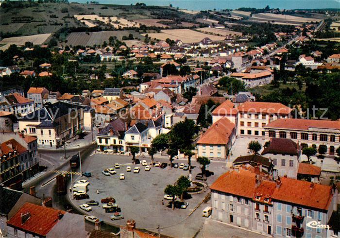 Gannat Place Pasteur Vue aerienne