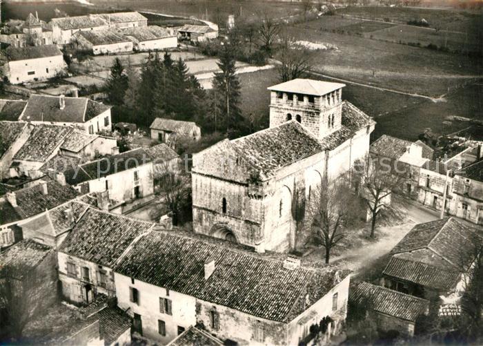 Vieux-Mareuil Eglise Bourg Vue Aerienne