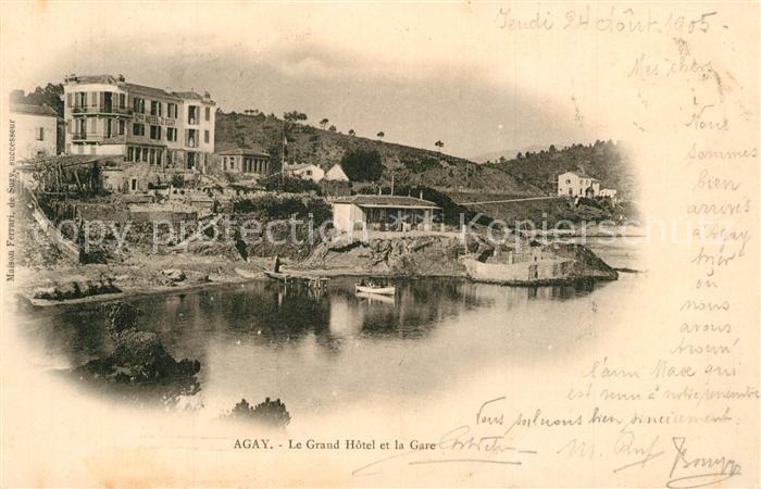 Agay Var Grand Hôtel et la Gare