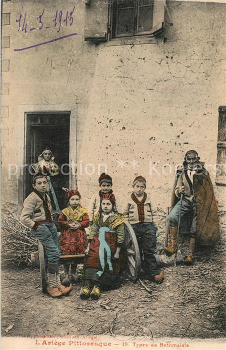 Bethmale Types de Bethmalais Costumes Trachten