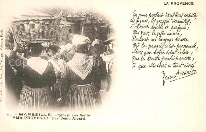 Marseille Bouches-du-Rhone Types pris au marché Collection Ma Provence par Jean