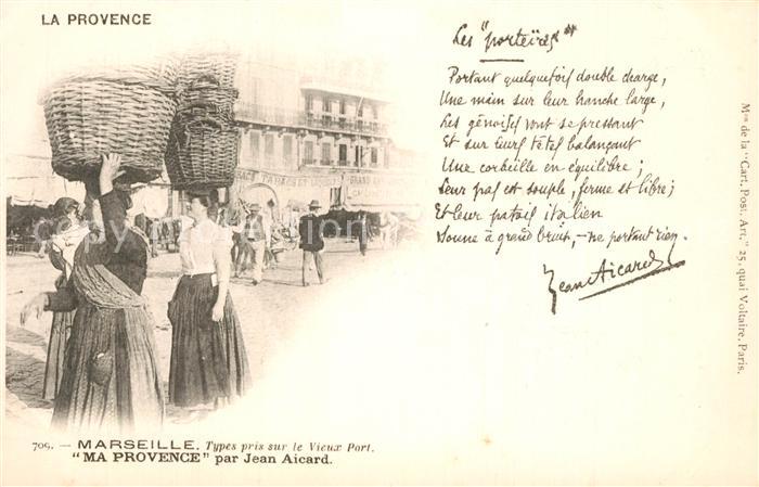 Marseille Bouches-du-Rhone Types pris sur le vieux port Collection Ma Provence p