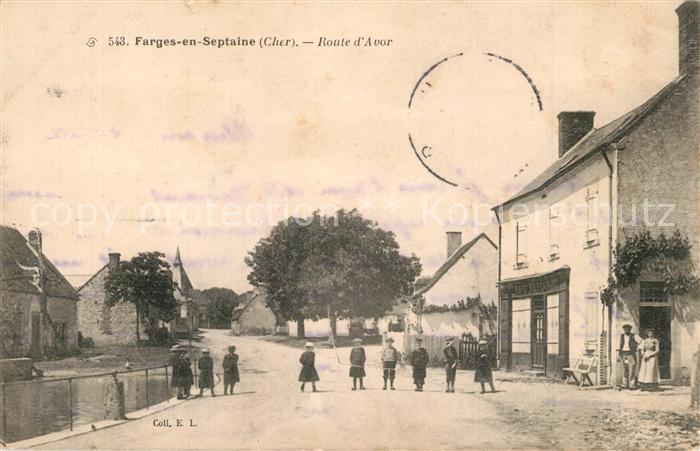 Farges-en-Septaine Route d Avor