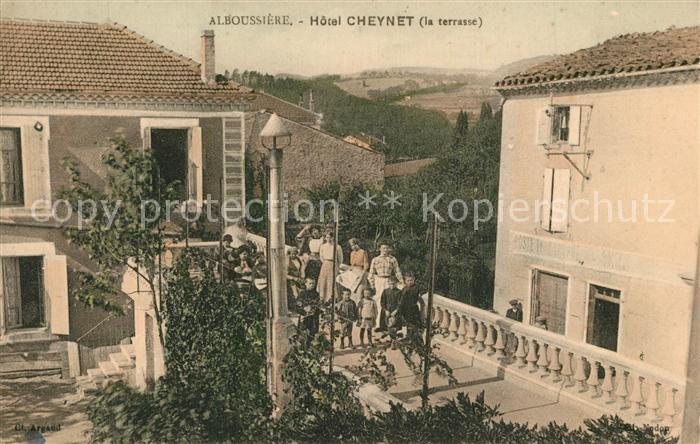 Alboussiere Hôtel Cheynet Terrasse
