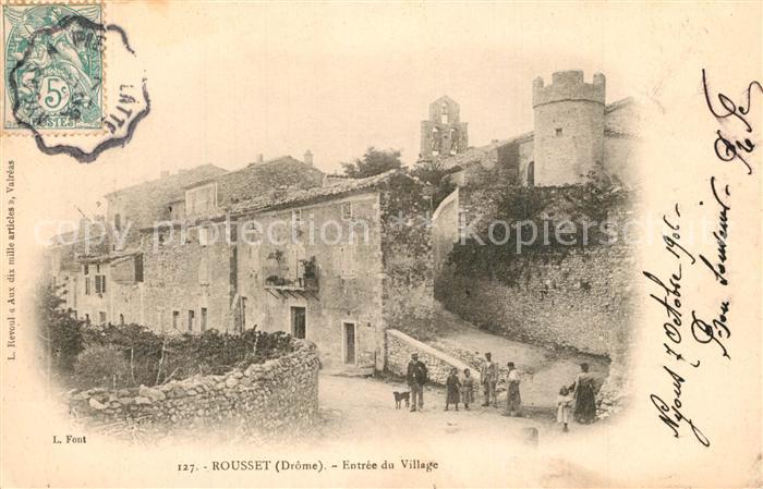 Rousset Bouches-du-Rhone Entrée du village