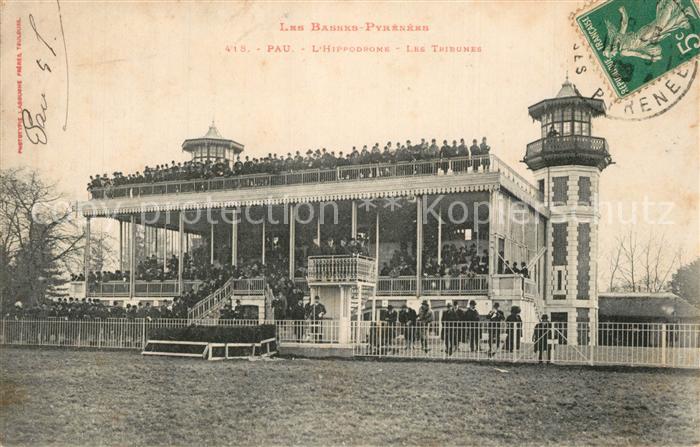 Pau 64 Hippodrome Tribunes