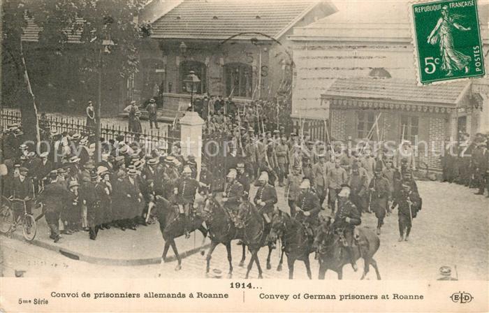 Roanne Loire Convoi de prisonniers allemands Grande Guerre 1. Weltkrieg