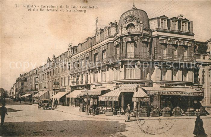 Arras Pas-de-Calais Carrefour de la Rue Gambetta Boulevard de Strasbourg
