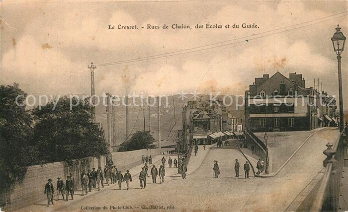 Le Creusot Saone-et-Loire Rues de Chalon des Ecoles et du Guide