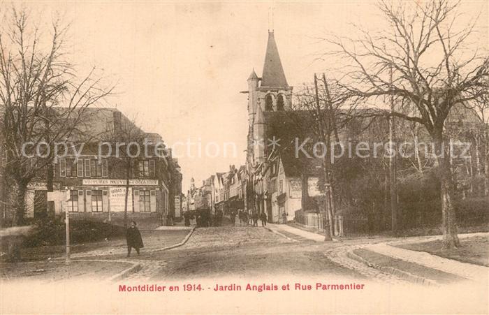 Montdidier Somme Jardin Anglais et Rue Parmentier