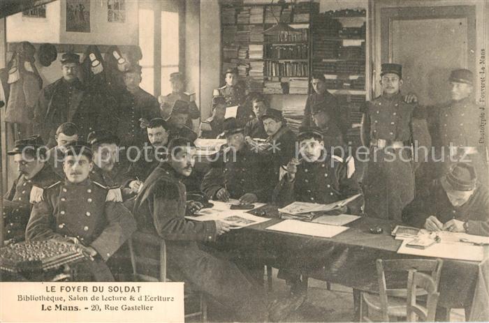 Le Mans Sarthe Foyer du Soldat Bibliothèque Salon de lecture et d Ecriture