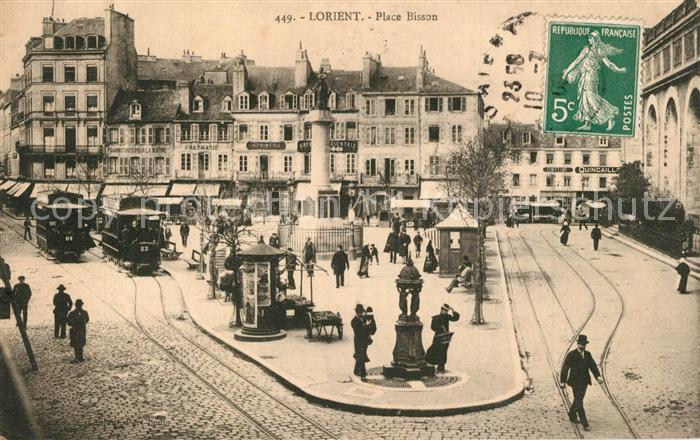 Lorient Morbihan Bretagne Place Bisson Tram