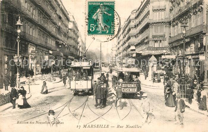 Marseille Bouches-du-Rhone Rue Noailles Tram