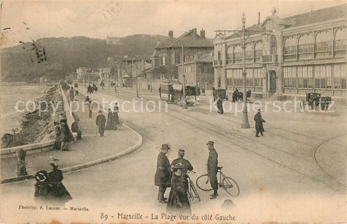 Marseille Bouches-du-Rhone La plage vue du côté gauche