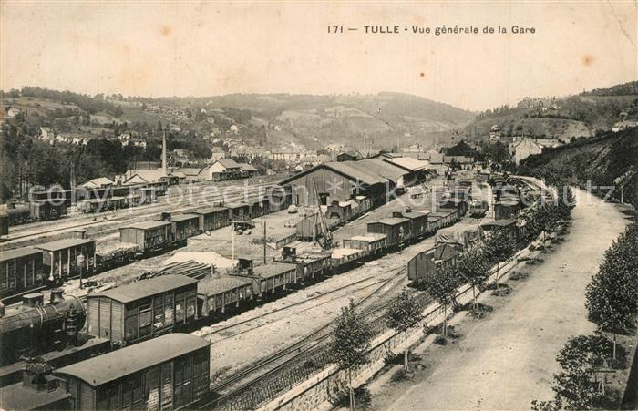 Tulle Correze Vue Generale de la gare