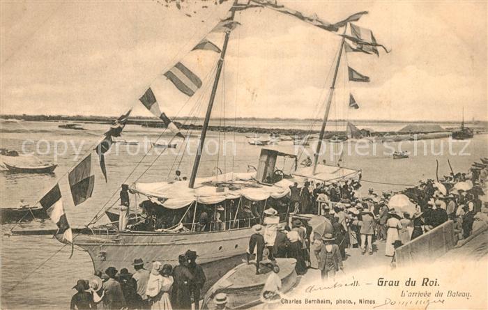 Grau-du-Roi Arrivée du bateau