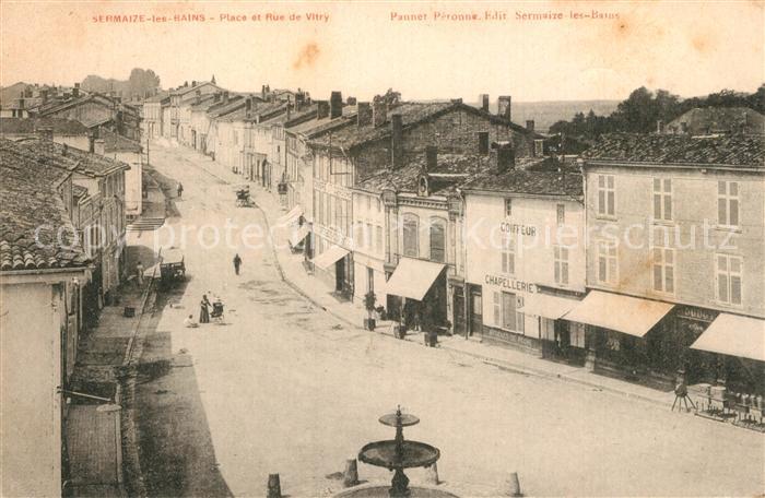 Sermaize-les-Bains Place et Rue de Vitry