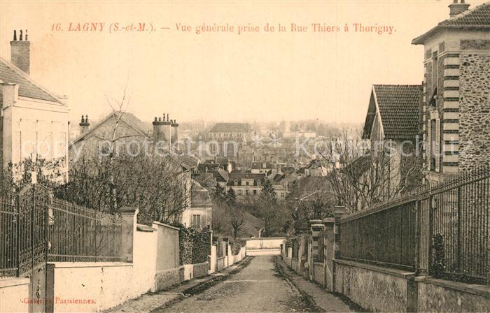 Lagny-sur-Marne Vue Generale prise de la Rue Thiers a Thorigny