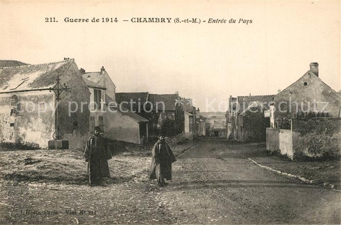 Chambry Seine-et-Marne Entrée du pays Guerre de 1914