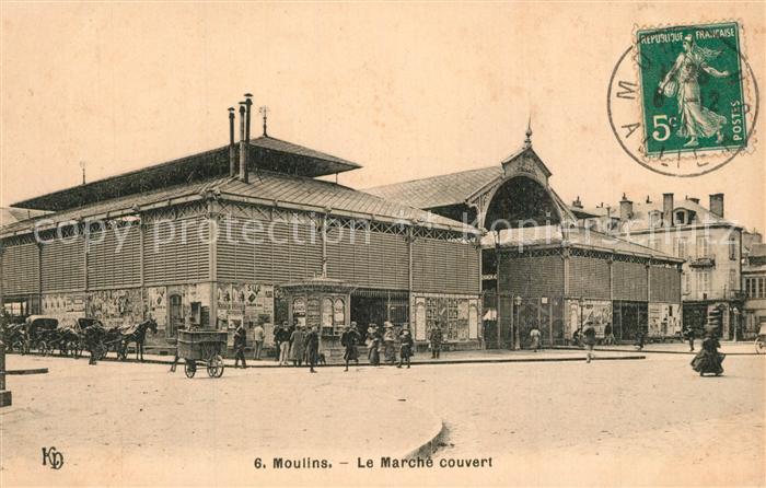 Moulins Allier Le Marché couvert
