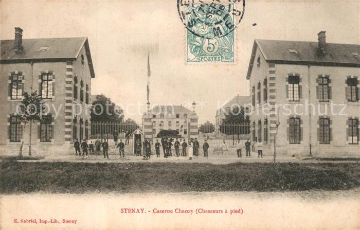 Stenay Caserne Chanzy Chasseurs a pied Soldats Militaire