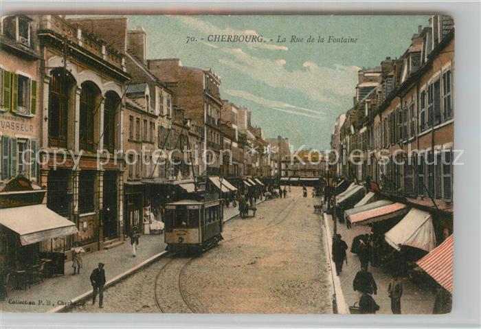 Cherbourg Rue de la Fontaine Tram
