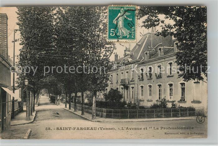 Saint-Fargeau Yonne Avenue et La Professionnelle