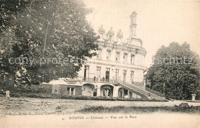Soupir Chateau Vue sur le Parc