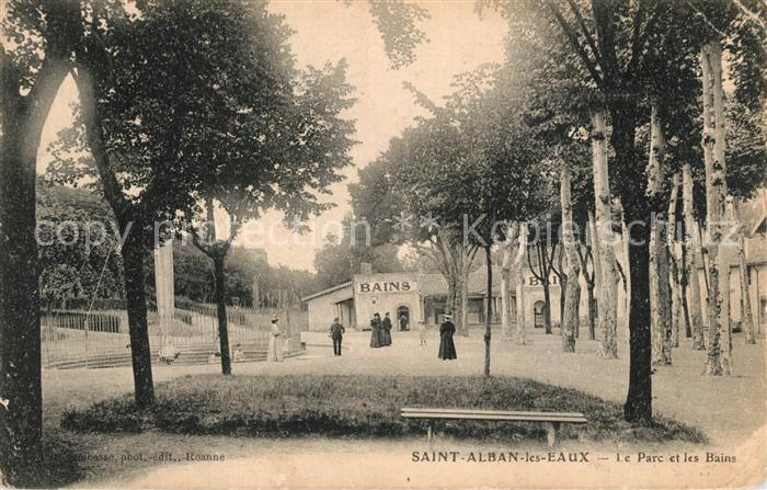 Saint-Alban-les-Eaux Le Parc et les Bains