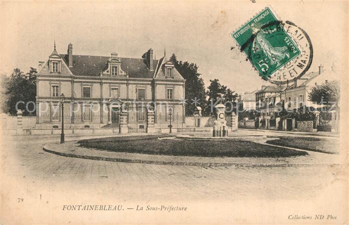 Fontainebleau Seine et Marne La Sous Prefecture