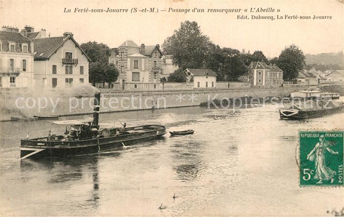 La Ferte-sous-Jouarre Passage d’un remorqueur l'Abeille