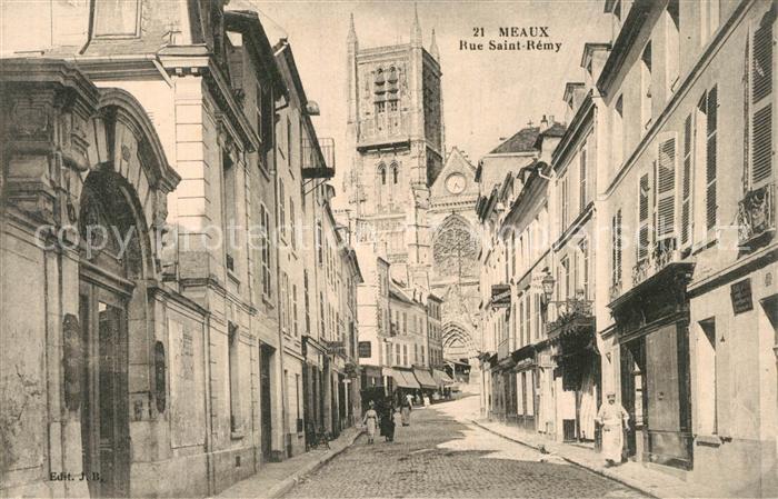 Meaux Seine et Marne Rue Saint Remy