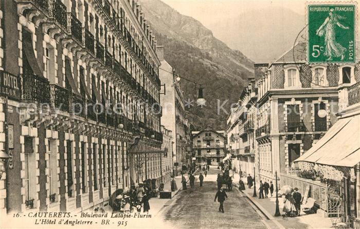 Cauterets Boulevard Latapie Flurin L’Hotel d Angleterre