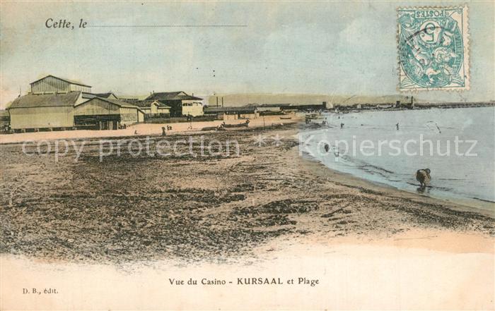 Cette Sete Vue du Casino Kursaal et Plage