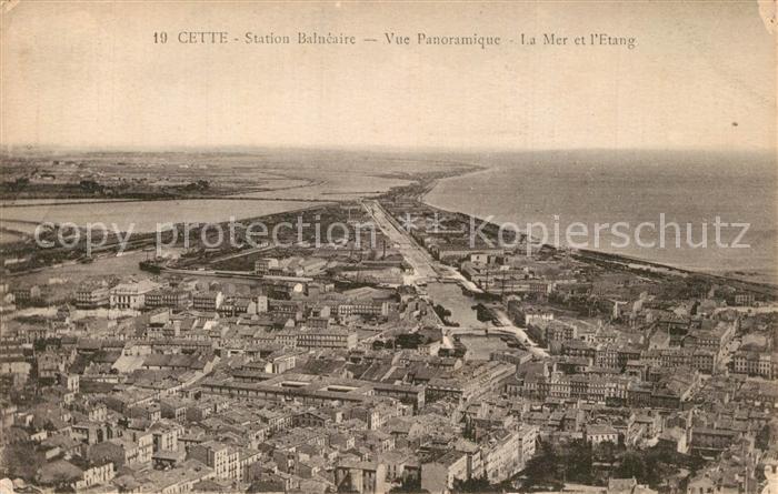 Cette Sete Station Balneaire Vue Panoramique La Me