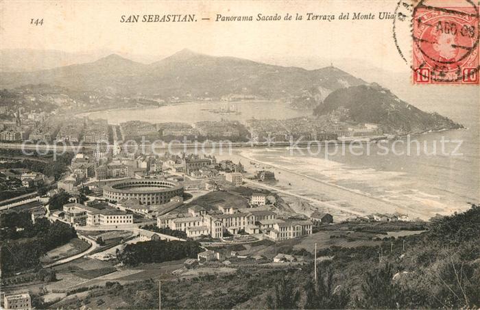 San Sebastian  Pais Vasco ES Panorama Sacado de la Terraza del Monte