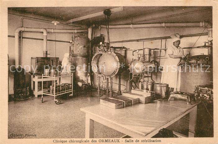 Le Havre Clinique chirurgicale des Ormeaux Salle de sterilisation