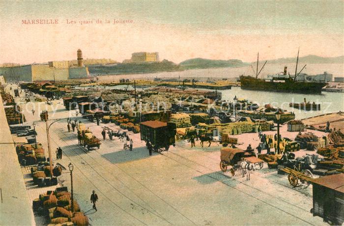 Marseille Bouches-du-Rhone Les quais de la Joliette
